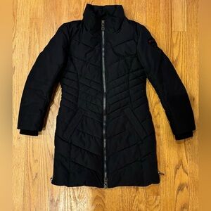 PAJAR CANADA PARKA COAT QUEEN BLACK Winter long insulated logo winter size 8